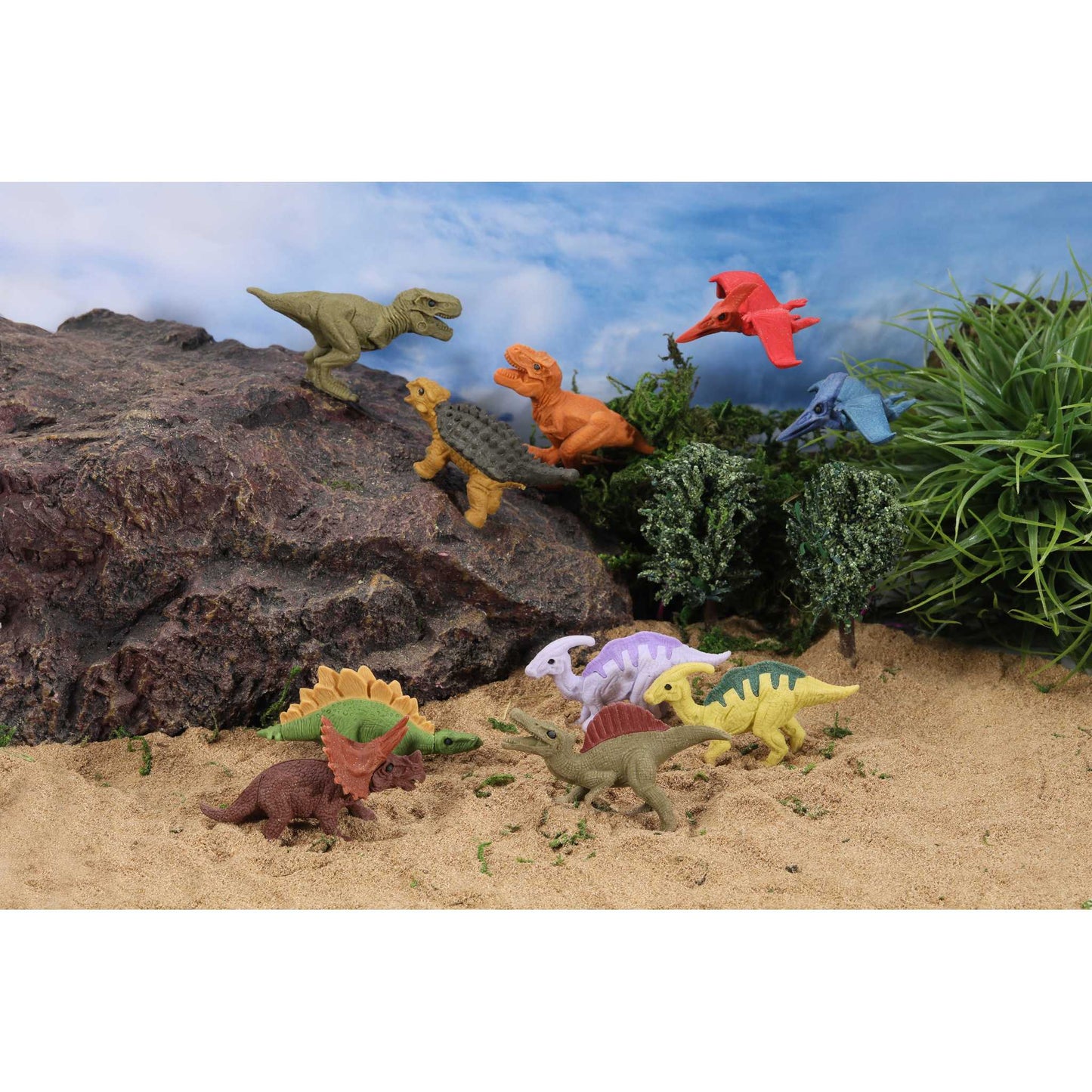 KYR001 - Dinosaurier-Mix 60 Stück (Iwako)