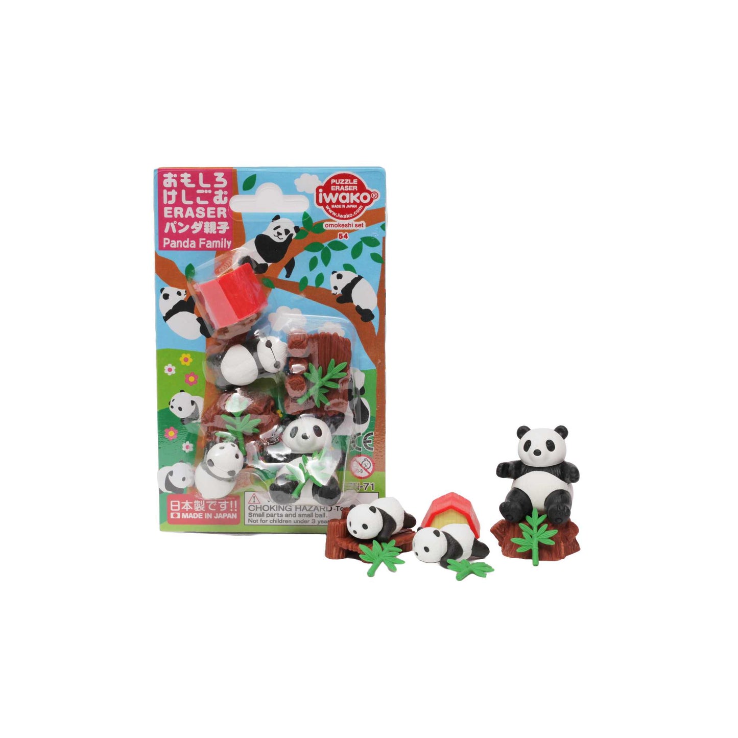 BRI059 - Panda Familie (Iwako)